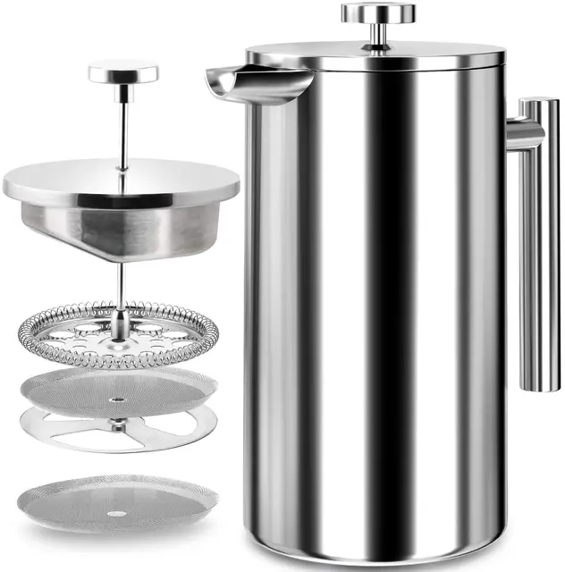 kichly french press edelstahl 1 liter