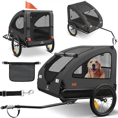 kesser boxer 2-in-1 hundeanhänger