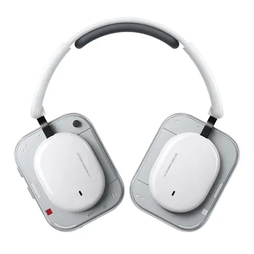 Nothing Headphone (a) Kabellose Over-Ear Kopfhörer mit ANC, bis zu 135h Akkulaufzeit, Hi-Res, LDAC, Anpassbare taktile Steuerung – Weiß