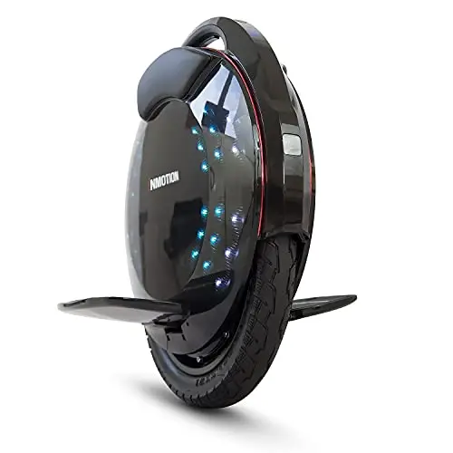 Inmotion Einrad Elektrisch V8F, Erwachsene, Schwarz, Motor 1000W, Reichweite bis zu 50km, 25lm/h, Luftreifen 16"