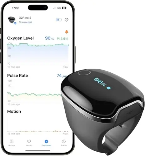 wellue o2ring-s schlaf-pulsoximeter