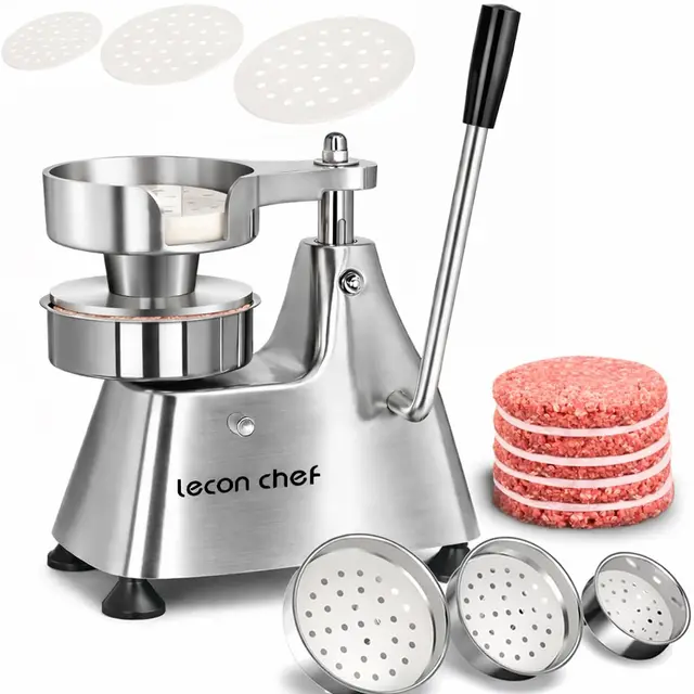lecon chef burgerpresse edelstahl 3