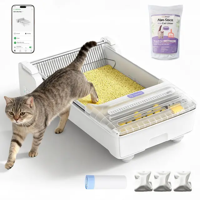 EZSKUUP HX-FDE-C32 Automatische Katzentoilette