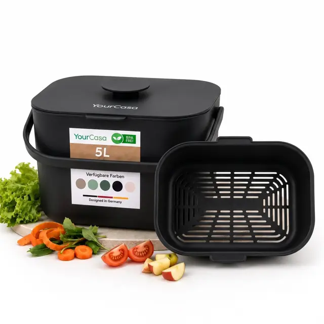 yourcasa biomülleimer küche 5 liter