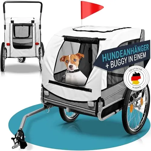 pfotengut 2-in-1 hundeanhänger fahrrad