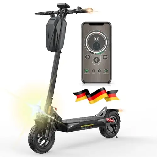 E Scooter mit Straßenzulassung,8,5丨10 Zoll Elektroroller mit 7,5丨12,5AH Batterie Max 70丨30KM Reichweite,Duales Bremssystem E Roller für Erwachsene Pendeln und Geländefahrten
