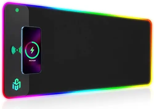GIM Extended RGB Mauspad mit Wireless Charger 10W