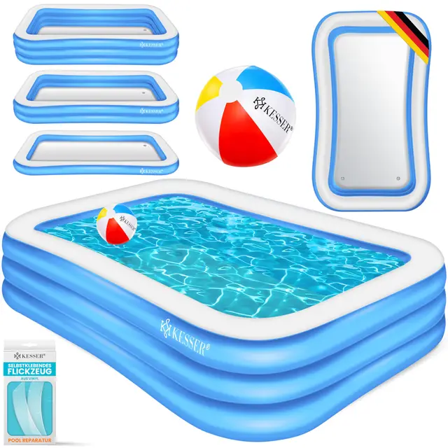 kesser aufblasbarer pool rechteckig