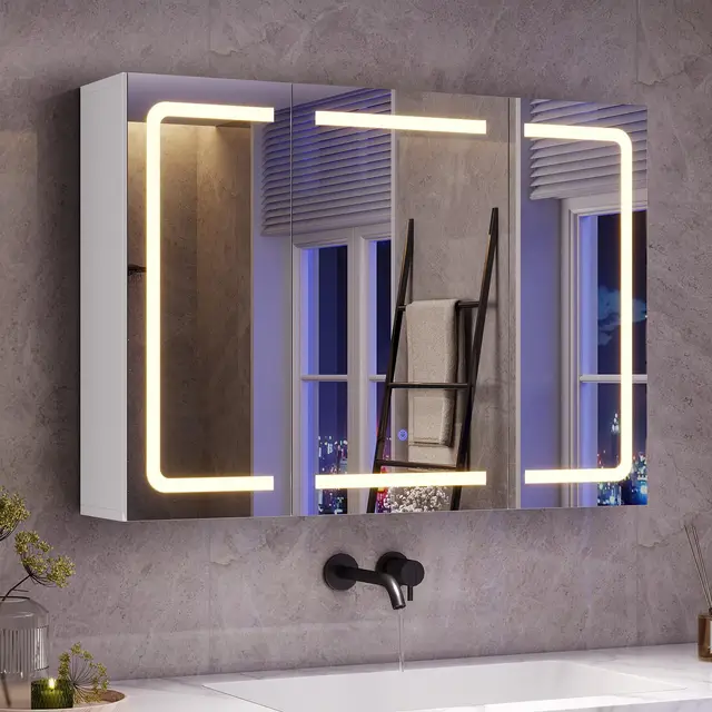 mojiasion led spiegelschrank 60x80cm