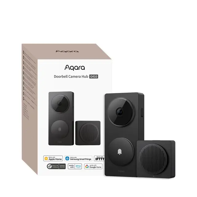Aqara Video Doorbell G4 Smarte Türklingel 2K Schwarz