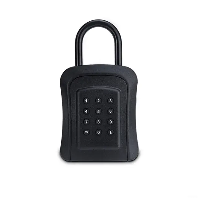 Smart Key Box Safe mit für TTLOCK App Steuerung, wasserdichte Metallsicherheitsspeicherung für den Außenbereich, digitales Passwort Anti-Diebstahl Lockbox, Wandhalterung Installation für