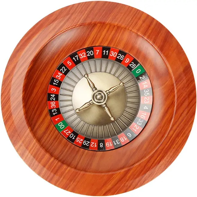 Holz-Roulette-Rad, 12 Zoll, Digitales Zifferblatt, Russisches Roulette, Brettspiel, Lotterie, Drehteller, Freizeit-tischspiele Für Erwachsene