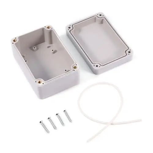 IP66 Wasserdichte Elektronik Projektboxen, 1 Stück Abzweigkasten ABS Elektrisches Anschlusskästen Wasserdichte Anschlussdosen Kabelgehäuse für Indoor Outdoor Elektronikkabel(100x68x50mm)