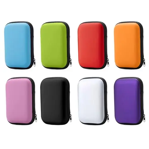 8 Stück Spielkarten Box, Spielkarten Etui für UNO Kartenbox, Karten Aufbewahrungsbox für UNO Extreme Kartenspiel Flip Kartenspiel, oder Kopfhörern Und Datenkabeln Boxen(8 Farben, 11 x 8 x 4 cm)