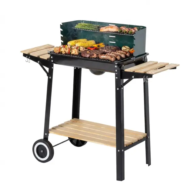 aro Holzkohle-Grillwagen