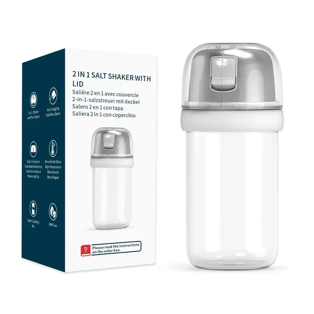 kitchendao 2in1 glas-salzstreuer