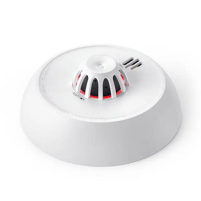 X-Sense Standalone Hitzemelder, Wärmemelder mit 10-Jahres-Batterie (versiegelt), LED-Anzeige & Stummschalt-Taste, geeignet für Küche, schnelle Wärmeerkennung, XH02, 1 Stück