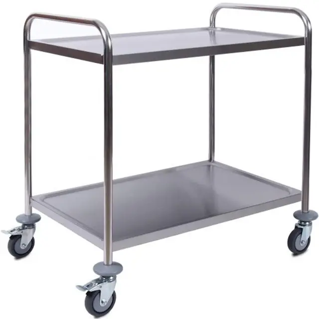 zorro edelstahl servierwagen zsw 2-2