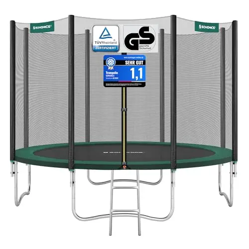 songmics outdoor gartentrampolin rund