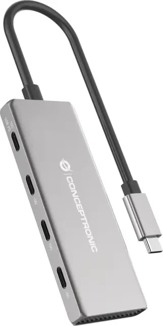 Conceptronic 4 Port USB 3.1 Hub, USB-C 3.1 [Stecker]