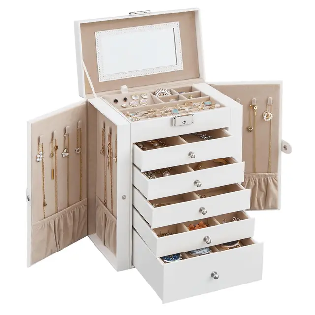 songmics schmuckkasten jbc152w01