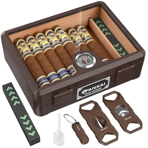 fankai zigarren-humidor glasdeckel set