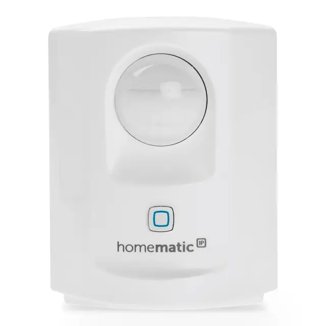 Homematic IP Smart Home Bewegungsmelder mit Dämmerungssensor – innen, Zubehör für Smart Home mit App-Funktion, für Alarmlösung, schaltet Leuchten, Energie sparen, 142722A0