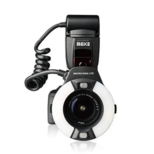 Meike MK-14EXT-C E-TTL Makro LED Ringblitz mit LED AF Assist Lampe für Canon EOS DSLR Kamera
