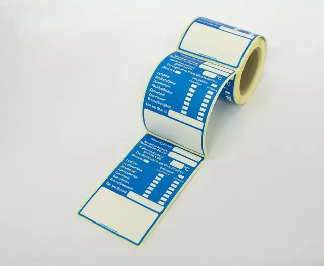 Sticker-Verlag Inspektionsaufkleber