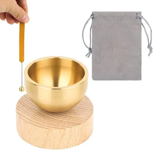 1 Set Klangschale Klein Tibetische Klangschalen Set, Flangschale Klein, Singing Bowls für Heilung Yoga Meditation Meditieren Zubehör, Entspannung, Achtsamkeit und Stressabbau