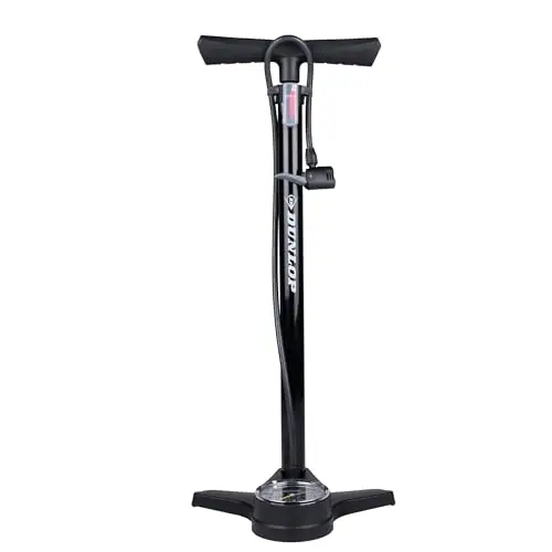 Dunlop Fahrrad-Standpumpe Doppelventil 12 Bar