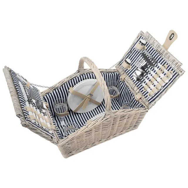 anndora picknickkorb 4 personen shabby