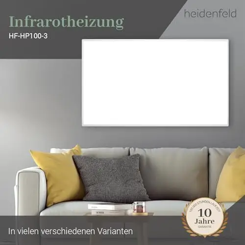 Heidenfeld HF-HP100-3 Infrarotheizung 1000 Watt