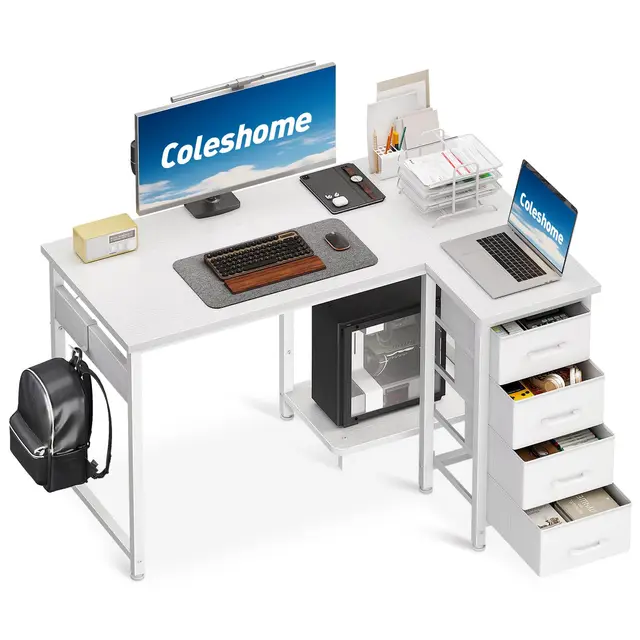 Coleshome L-Form Eckschreibtisch