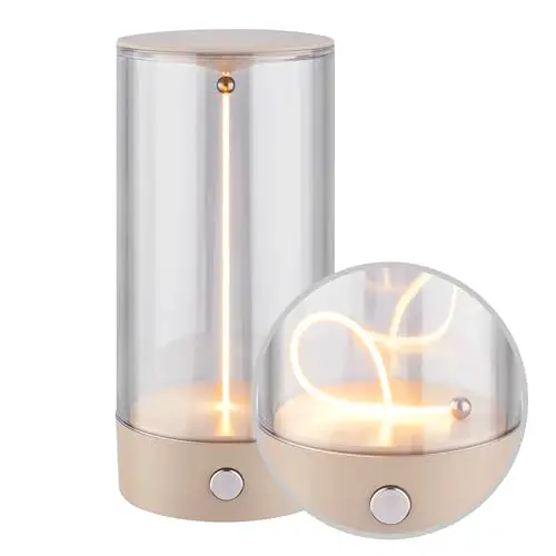 BRILONER LED Tischlampe kabellos 7x14,5 cm Beige