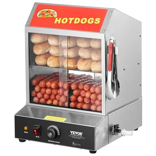 vevor hot dog dampfgarer 27l
