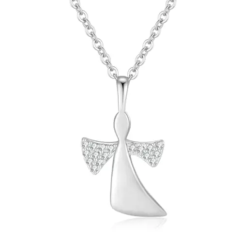 Jrêveinfini Engel Halskette 925 Silber