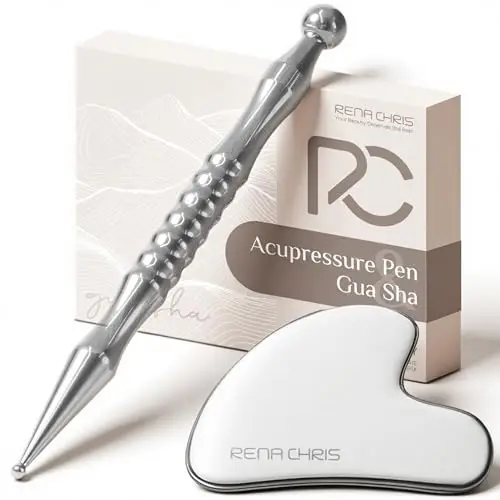 Rena Chris Gua Sha & Akupunktur-Stift Edelstahl