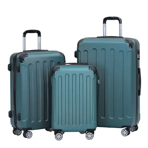 beibye hartschalenkoffer dunkelgrün 24