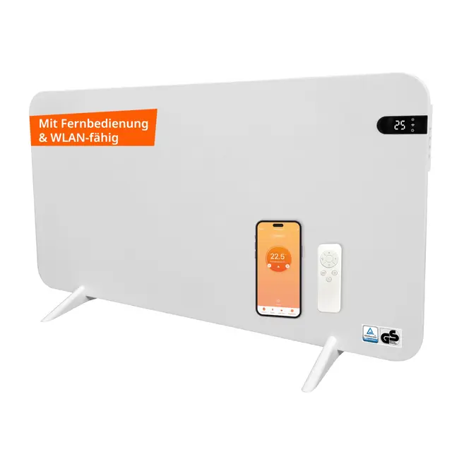 Könighaus Smart Dual 600W Infrarotheizung V2 - Wand/Standgerät WLAN