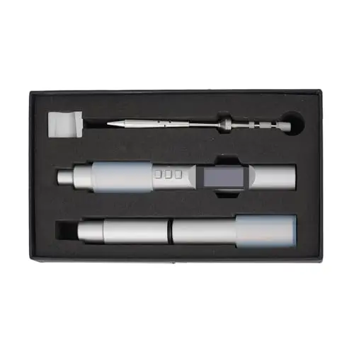 EasyByMall PTS200 Smart Lötstation, 65W PD3.0 Digitales Eisen mit OLED, CNC-Aluminium, kompatibel mit T12/TS Spitzen, Open Source