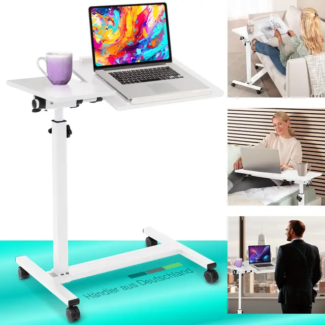 eloneo mobiler betttisch mit rollen