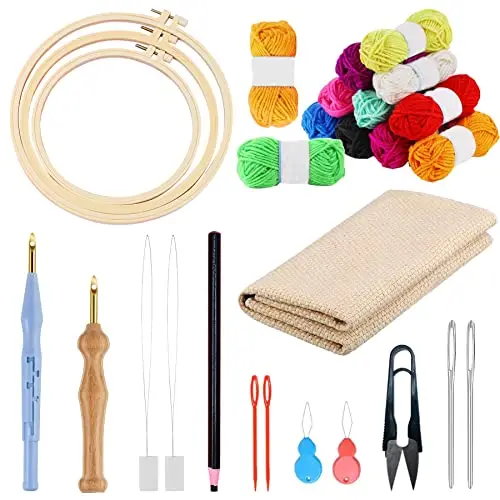 allazone punch needle starter kit 17 tlg