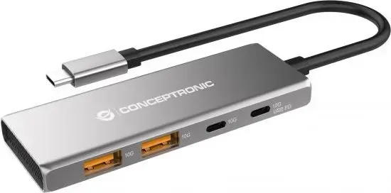 Conceptronic 4 Port USB 3.1 Hub, USB-C 3.1 [Stecker]