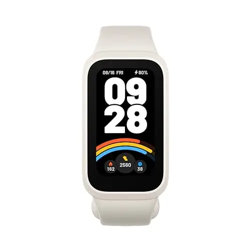 XIAOMI Smart Band 9 Active Weiß – 1.47" TFT Display, 18 Tage Akku, 50 Sportmodi, SPO₂-Sensor, Wasserdicht bis 5ATM