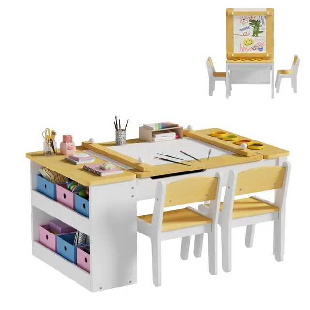 msfe kindertisch mit stauraum und 2