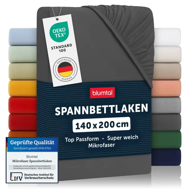 blumtal spannbettlaken microfaser