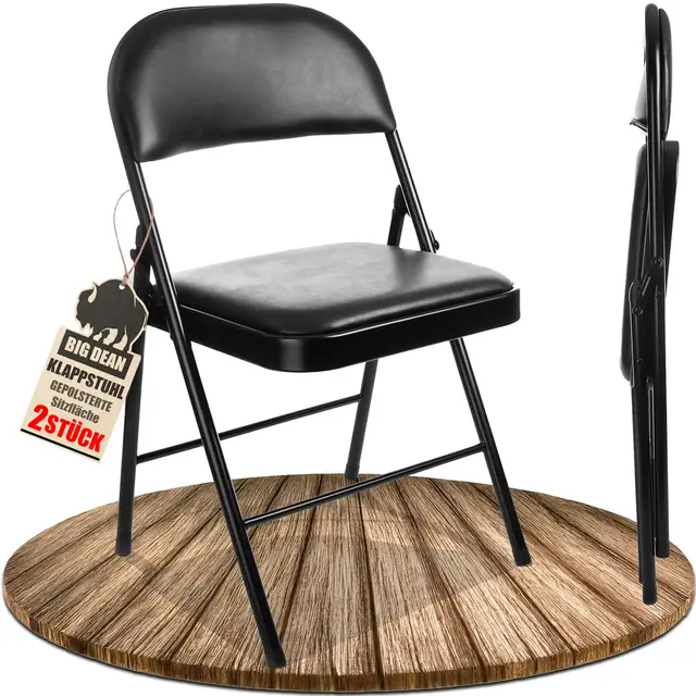 bigdean klappstuhl 2er set gepolstert
