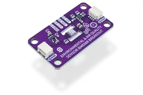 Soldered BME688 Umwelt-Sensor Breakout Board | Luftqualitätsmessung (VOCs, VSCs, CO, H₂), Temperatur, Luftfeuchtigkeit, Luftdruck | 3,3V | Made in EU | 333203