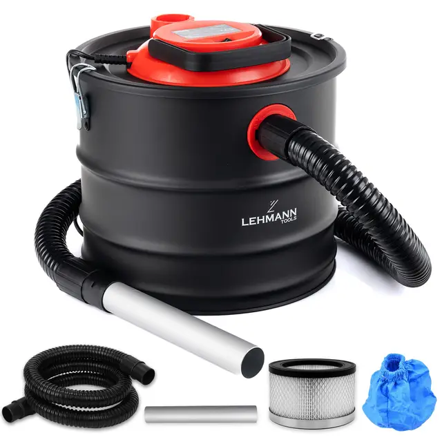 LEHMANN Aschesauger 15L Kaminsauger mit HEPA-Filter